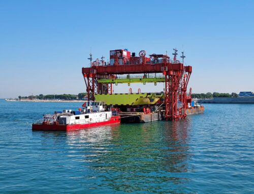 Mose, arrivata a Treporti la paratoia di riserva